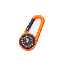 Load image into Gallery viewer, Mixed Colour Outdoor Camping Hiking Tactical Survival Mini Compass Carabiner Children's Toy Compass Small Gift
