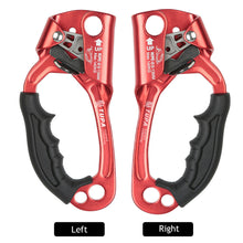 Load image into Gallery viewer, Outdoor Mountaineering Rock Climbing SRT Left Right Hand Ascender Professional Caving Device Mountaineer Handle Ascender Climbing Rope Tools
