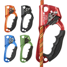 Load image into Gallery viewer, Outdoor Mountaineering Rock Climbing SRT Left Right Hand Ascender Professional Caving Device Mountaineer Handle Ascender Climbing Rope Tools
