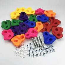 Load image into Gallery viewer, 10Pcs/Set Children Kids Rock Climbing Stones Toys Wall Holds Games Multi Size Children Wood Wall Climbing Stones Toys Child Playground Playset Games
