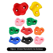 Load image into Gallery viewer, 10Pcs/Set Children Kids Rock Climbing Stones Toys Wall Holds Games Multi Size Children Wood Wall Climbing Stones Toys Child Playground Playset Games
