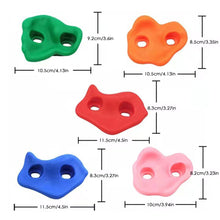 Load image into Gallery viewer, 10Pcs/Set Children Kids Rock Climbing Stones Toys Wall Holds Games Multi Size Children Wood Wall Climbing Stones Toys Child Playground Playset Games
