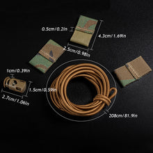 Load image into Gallery viewer, Outdoor Tactical Flag Bungee Elastic Fastener Strap Shock Cord Retention Molle Webbing Loop Cord Lock Secure Vest Attachment Fixed Strap
