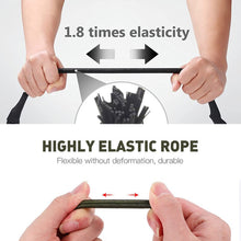 Load image into Gallery viewer, Heavy Duty Carabiner Bungee Cord Elastic Tie Strap String Hooks Kayak Cycling Luggage Packing Ropes Outdoor Camping Tent Accessories
