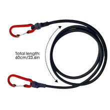 Load image into Gallery viewer, Heavy Duty Carabiner Bungee Cord Elastic Tie Strap String Hooks Kayak Cycling Luggage Packing Ropes Outdoor Camping Tent Accessories
