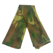 Load image into Gallery viewer, Hunting Tactical Scarf Mesh Net Scarves Military Camo Camouflage Scarfs Outdoor Sport Sniper Face Veil Wargame Camping Cycling
