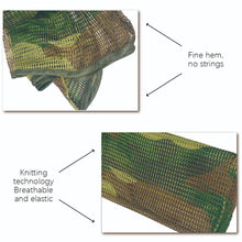 Load image into Gallery viewer, Hunting Tactical Scarf Mesh Net Scarves Military Camo Camouflage Scarfs Outdoor Sport Sniper Face Veil Wargame Camping Cycling
