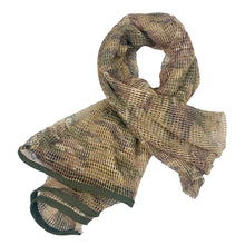 Load image into Gallery viewer, Hunting Tactical Scarf Mesh Net Scarves Military Camo Camouflage Scarfs Outdoor Sport Sniper Face Veil Wargame Camping Cycling
