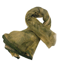 Load image into Gallery viewer, Hunting Tactical Scarf Mesh Net Scarves Military Camo Camouflage Scarfs Outdoor Sport Sniper Face Veil Wargame Camping Cycling
