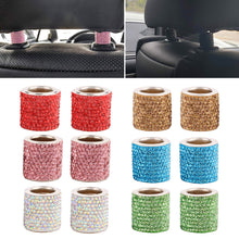 Load image into Gallery viewer, 1Pc Car Bling Crystal Headrest Collars Seat Headrest Decoration Shiny Diamond Rhinestone Car Charms For Car Interior Accessories
