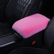 Load image into Gallery viewer, Universal Soft Faux Fur Plush Car Armrest Box Pad Cover Center Console Box Armrest Pad Cushion Women Car Interior Accessories
