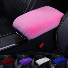 Load image into Gallery viewer, Universal Soft Faux Fur Plush Car Armrest Box Pad Cover Center Console Box Armrest Pad Cushion Women Car Interior Accessories
