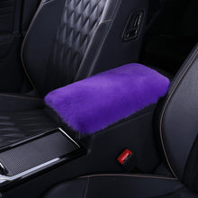 Load image into Gallery viewer, Universal Soft Faux Fur Plush Car Armrest Box Pad Cover Center Console Box Armrest Pad Cushion Women Car Interior Accessories
