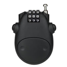 Load image into Gallery viewer, Motorcycle Helmet Telescopic Wire Rope Password Lock Steel Cable Code Lock Suitcase Black Car Sled Helmet Password Lock
