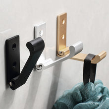 Load image into Gallery viewer, Wall Aluminum Alloy Folding Hook Hidden Robe Coat Hook Home Bathroom Kitchen Towel Hooks With Screws
