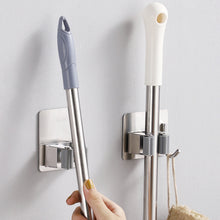 Load image into Gallery viewer, Multi-purpose Hooks Adhesive Wall Hanging Mop Rack Broom Hanger Hook Kitchen Bathroom Organization Home Organizer Accessories
