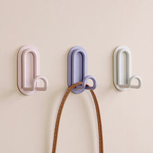 Load image into Gallery viewer, Punch Free Metal Hook Self-adhesive Door Back Clothes Hanger Wall Bathroom Kicthen Hanging Hooks Key Hooks
