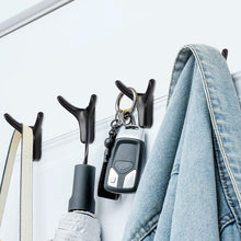 Load image into Gallery viewer, Ox Horn Hook Aluminum Alloy Wall Mounted Hooks Dual Coat Bag Hanger Door Back Kitchen Wardrobe Hooks Bathroom Rack
