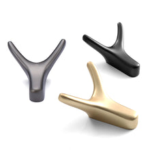 Load image into Gallery viewer, Ox Horn Hook Aluminum Alloy Wall Mounted Hooks Dual Coat Bag Hanger Door Back Kitchen Wardrobe Hooks Bathroom Rack
