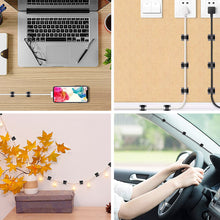 Load image into Gallery viewer, 10pcs Light String Hook String Light Clip Cable Clip Organizer Self adhesive Clip Car Cable Organizer Home Outdoor Hanging Light Wire Fixer
