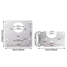 Load image into Gallery viewer, Cabinet Hinge Repair Plate Kit Kitchen Cupboard Door Hinge Mounting Plate with Holes Nails Flat Fixing Brace Brackets Household Tools
