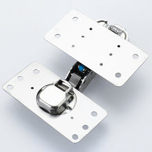 Load image into Gallery viewer, 1pair Cabinet Hinge Repair Plate Kit Kitchen Cupboard Door Hinge Mounting Plate with Holes Nails Flat Fixing Brace Brackets Household Tools
