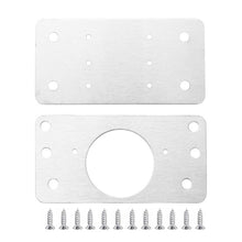 Load image into Gallery viewer, 1pair Cabinet Hinge Repair Plate Kit Kitchen Cupboard Door Hinge Mounting Plate with Holes Nails Flat Fixing Brace Brackets Household Tools
