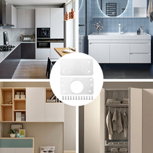 Load image into Gallery viewer, 1pair Cabinet Hinge Repair Plate Kit Kitchen Cupboard Door Hinge Mounting Plate with Holes Nails Flat Fixing Brace Brackets Household Tools
