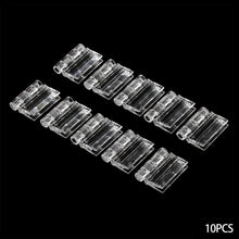 Load image into Gallery viewer, 10pcs Transparent Plastic Folding Hinges Durable Clear Acrylic Hinge Tools DIY Cabinet Hardware Furniture Cabinet Door Hinges
