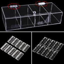 Load image into Gallery viewer, 10pcs Transparent Plastic Folding Hinges Durable Clear Acrylic Hinge Tools DIY Cabinet Hardware Furniture Cabinet Door Hinges
