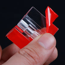 Load image into Gallery viewer, 10pcs Self-adhesive Transparent Plastic Folding Hinges Durable Clear Acrylic Hinge Tools DIY Cabinet Hardware Furniture Cabinet Door Hinges
