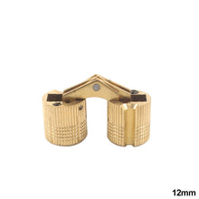 Load image into Gallery viewer, 8/10/12/14/16mm Copper Barrel Hinges Cylindrical Hidden Cabinet Concealed Hinge Invisible Brass Hinges Wood Box Furniture Hardware
