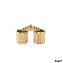 Load image into Gallery viewer, 8/10/12/14/16mm Copper Barrel Hinges Cylindrical Hidden Cabinet Concealed Hinge Invisible Brass Hinges Wood Box Furniture Hardware
