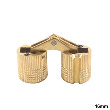 Load image into Gallery viewer, 8/10/12/14/16mm Copper Barrel Hinges Cylindrical Hidden Cabinet Concealed Hinge Invisible Brass Hinges Wood Box Furniture Hardware
