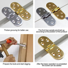 Load image into Gallery viewer, Thicken Zinc Alloy Folding Hinges Foldable Table Cabinet Door Mounted Hinge Furniture Hardware
