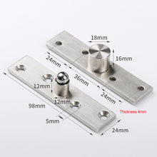Load image into Gallery viewer, 360° Rotation Heavy Duty Door Pivot Hinge Stainless Steel Concealed Revolving Door Hinge Funiture Hardware
