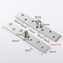 Load image into Gallery viewer, 360° Rotation Heavy Duty Door Pivot Hinge Stainless Steel Concealed Revolving Door Hinge Funiture Hardware
