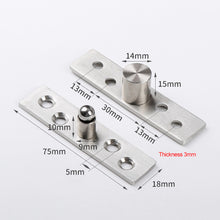 Load image into Gallery viewer, 360° Rotation Heavy Duty Door Pivot Hinge Stainless Steel Concealed Revolving Door Hinge Funiture Hardware
