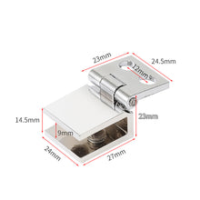 Load image into Gallery viewer, 0/90/180 Degree Glass Clip Hinge Home Glass Installation Clamp Hinge Zinc Alloy Wine Cabinet Showcase Hinge Bathroom Furniture Hardware
