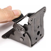 Load image into Gallery viewer, Iron Folding Support Frame Self-Locking Hinge Table Leg Fittings Gussets for Folding Legs 90 Degree Folding Hinge Hardware Tool

