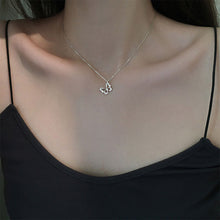 Load image into Gallery viewer, Hollow Butterfly Sparkling Pendant Necklace Fashionable Versatile Alloy Collar Chain Necklace Women Jewelry
