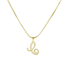 Load image into Gallery viewer, Minimalist Creative Letter Pendant Necklace Fashionable Alloy Letter Necklace Women Collarbone Chain Jewelry
