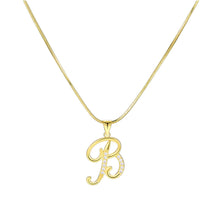Load image into Gallery viewer, Minimalist Creative Letter Pendant Necklace Fashionable Alloy Letter Necklace Women Collarbone Chain Jewelry
