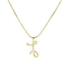 Load image into Gallery viewer, Minimalist Creative Letter Pendant Necklace Fashionable Alloy Letter Necklace Women Collarbone Chain Jewelry
