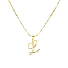 Load image into Gallery viewer, Minimalist Creative Letter Pendant Necklace Fashionable Alloy Letter Necklace Women Collarbone Chain Jewelry
