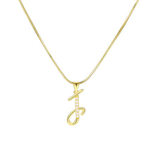 Load image into Gallery viewer, Minimalist Creative Letter Pendant Necklace Fashionable Alloy Letter Necklace Women Collarbone Chain Jewelry
