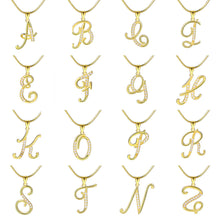 Load image into Gallery viewer, Minimalist Creative Letter Pendant Necklace Fashionable Alloy Letter Necklace Women Collarbone Chain Jewelry
