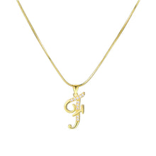 Load image into Gallery viewer, Minimalist Creative Letter Pendant Necklace Fashionable Alloy Letter Necklace Women Collarbone Chain Jewelry
