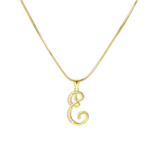 Load image into Gallery viewer, Minimalist Creative Letter Pendant Necklace Fashionable Alloy Letter Necklace Women Collarbone Chain Jewelry
