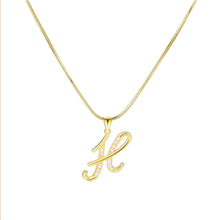 Load image into Gallery viewer, Minimalist Creative Letter Pendant Necklace Fashionable Alloy Letter Necklace Women Collarbone Chain Jewelry
